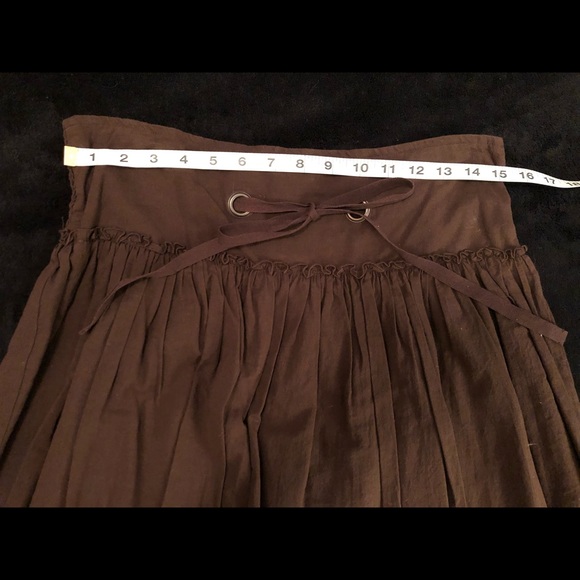 Maurices Brown Skirt with Bow Size Large - Picture 2 of 4